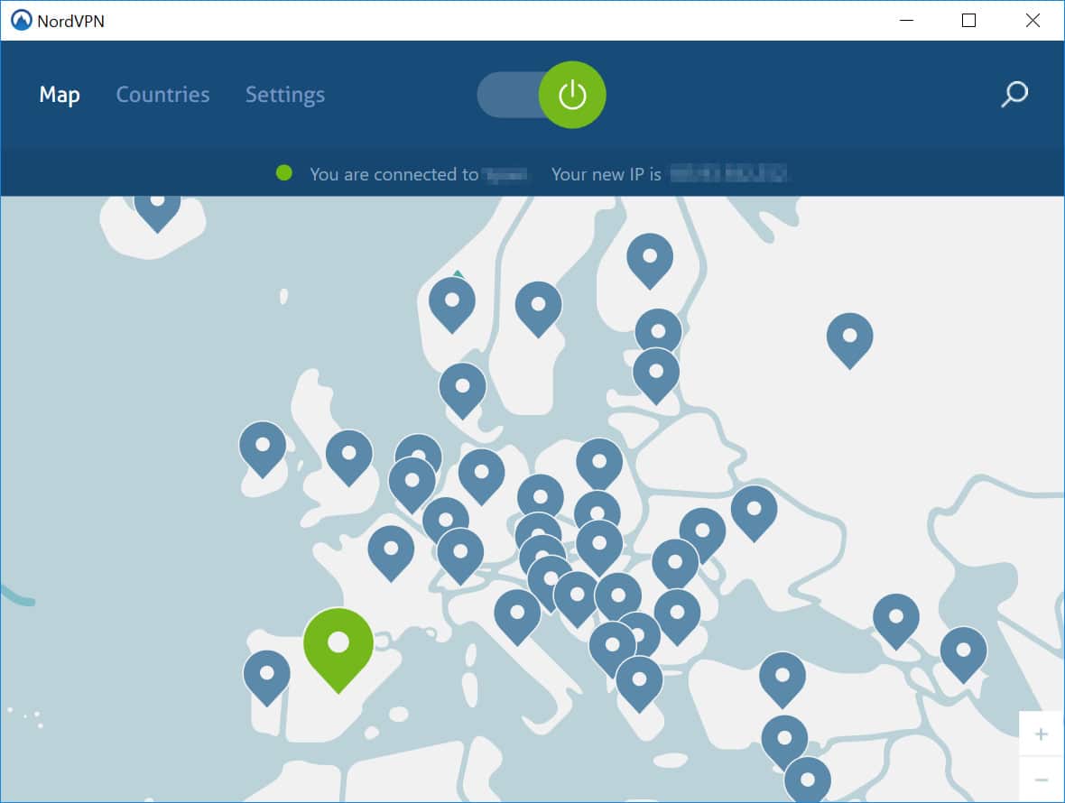 NordVPN w Europie