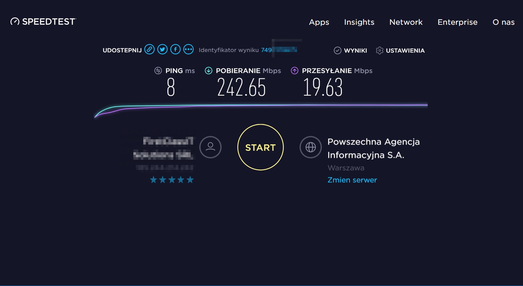 NordVPN pobieranie i wysyłanie